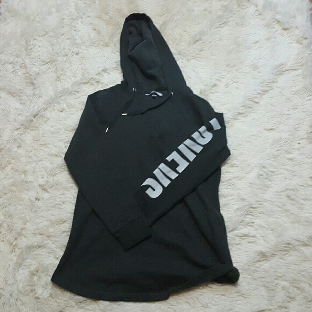 Victoria secret pink sz med vneck gray hoodie